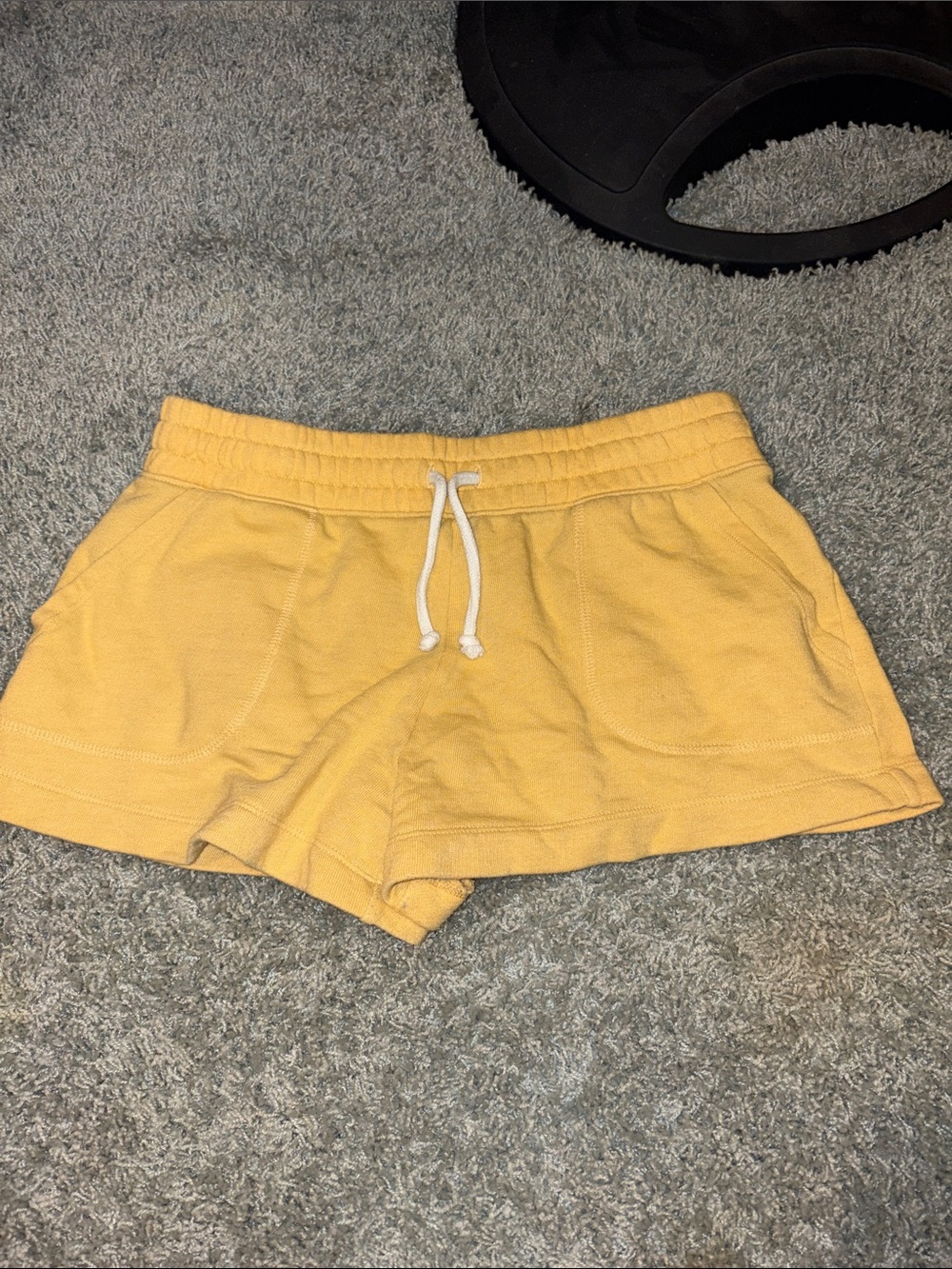 SO Women's Yellow Drawstring Athletic Shorts
